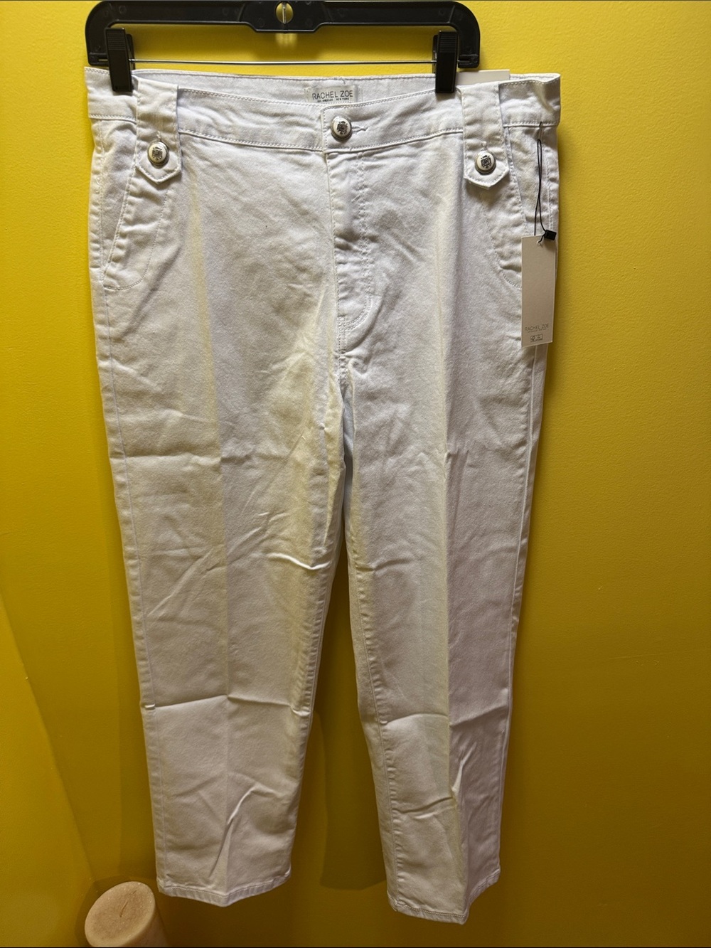NWT Rachel Zoe ankle white jeans 14.